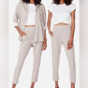 Bobbi Splash Pocket Sweatpant In Tan NWT